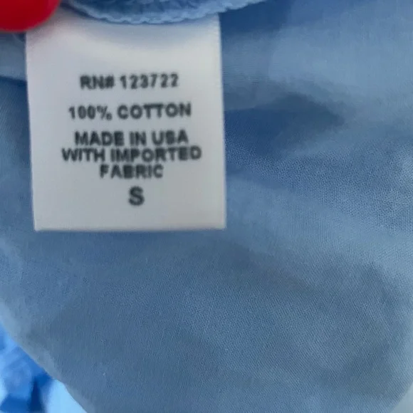 Xirena Loraine Smocked Tiered Cotton Midi Dress Blue Cottage Prairie Summer - Picture 8 of 8